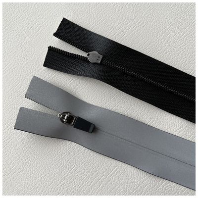 سیپ ضد آب TPU / PU ، سیپ ضد آب با نوار بازتاب دهنده در دو طرف برای خارج از منزل ، ژاکت ، لباس
